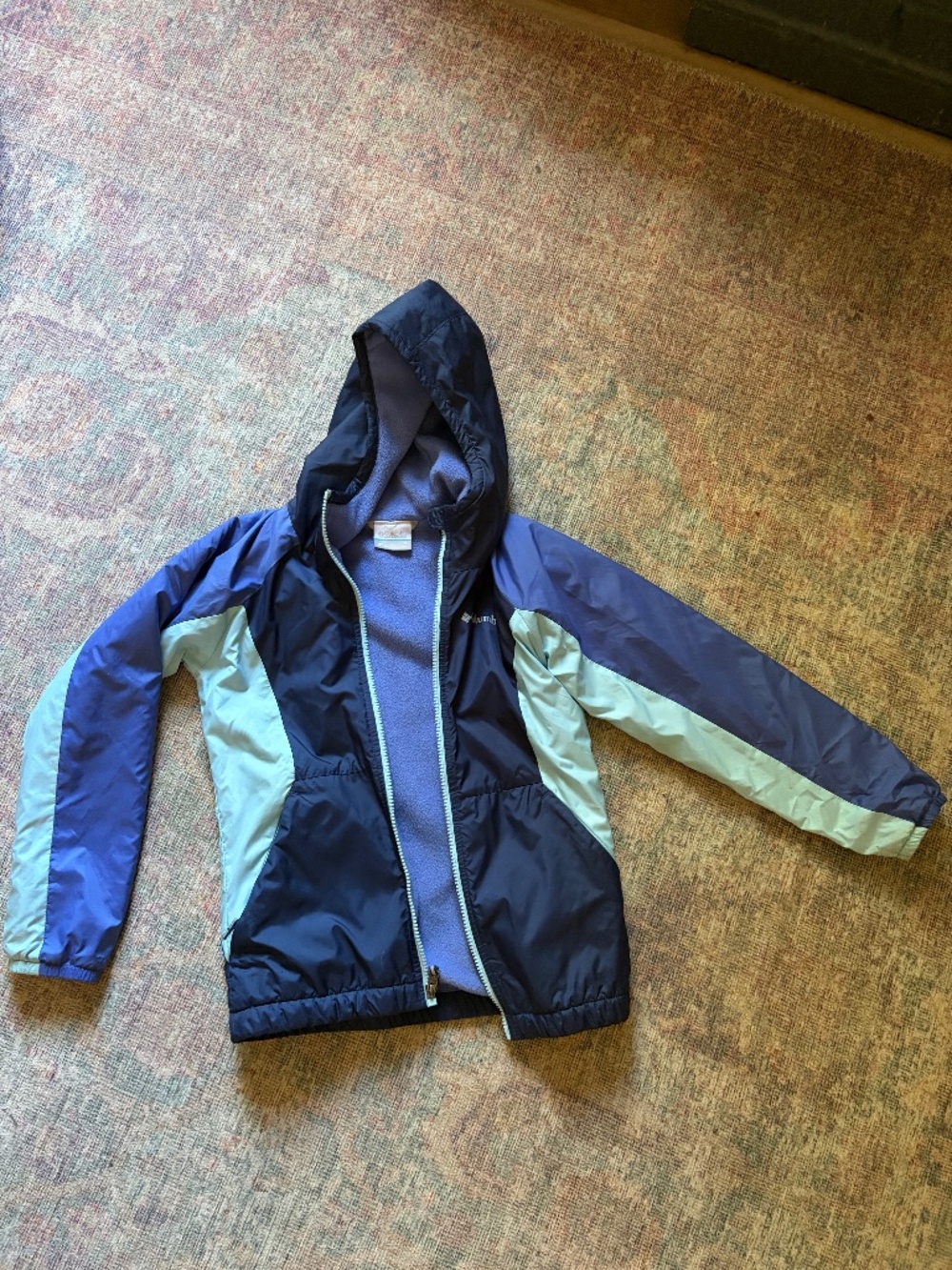 Columbia Kids fleece lined jacket size S